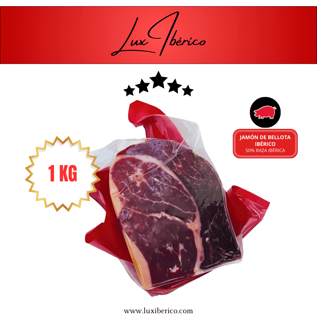 Jamón 48 Lunas Deshuesado- 50% Raza Ibérico de Bellota (1000g)