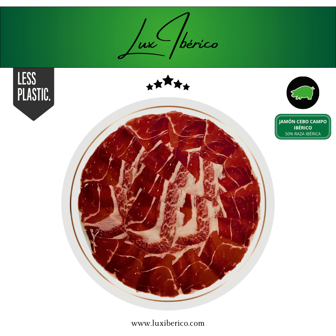 Jamón 36 Lunas - 50% Raza Ibérico de Cebo Campo (80g)