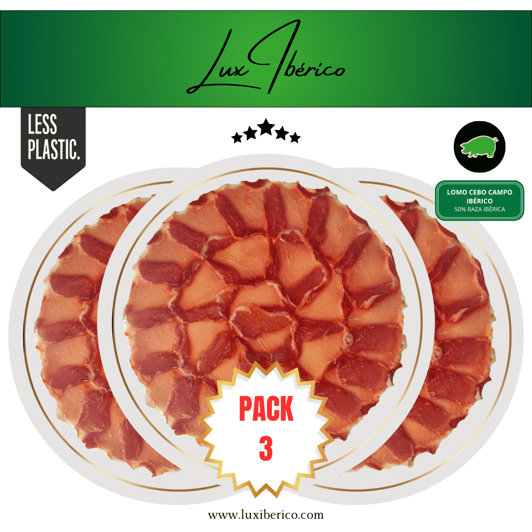 50% Lombo di maiale iberico Cebo Campo (3x80g)